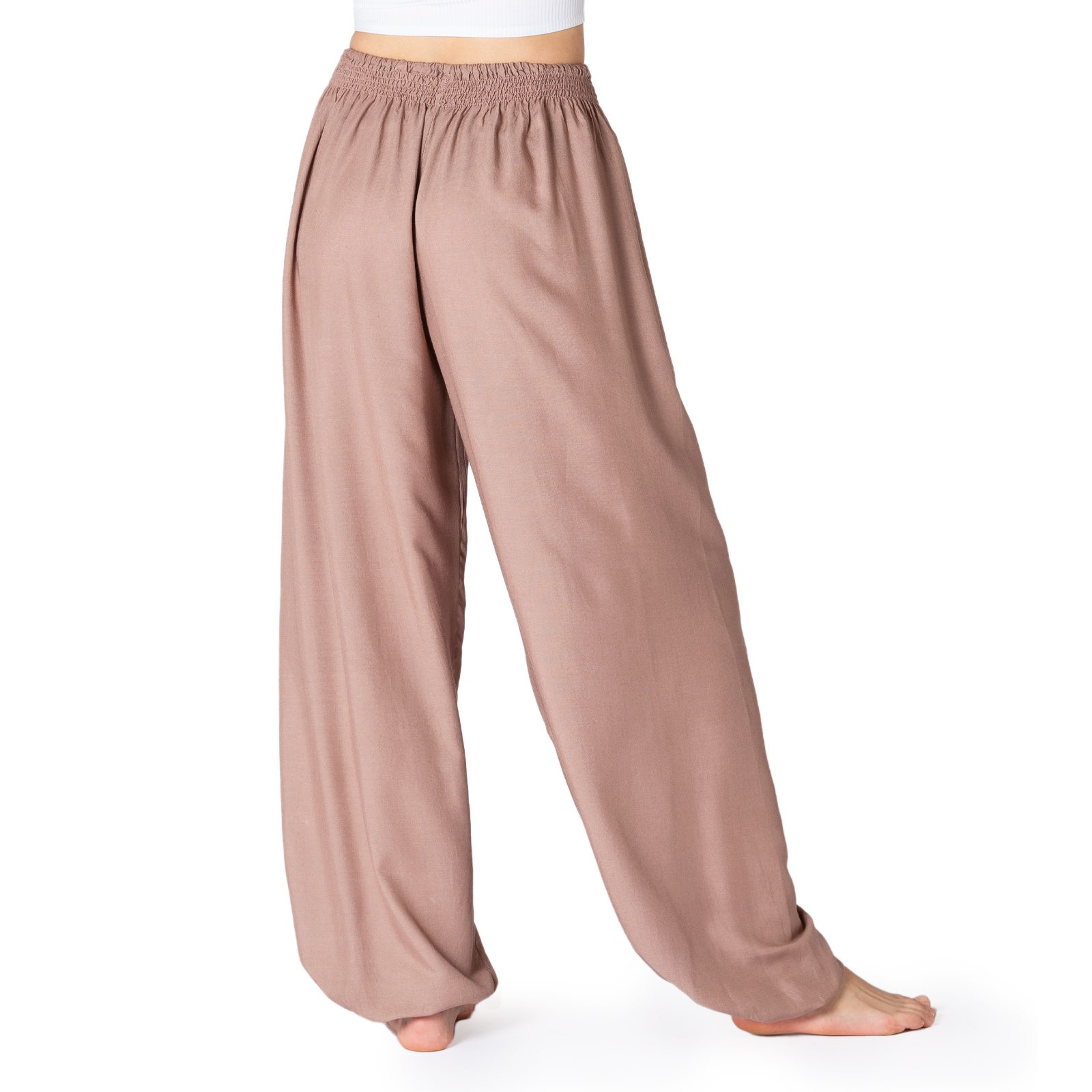 Haremshose PureBalance in beige von hinten