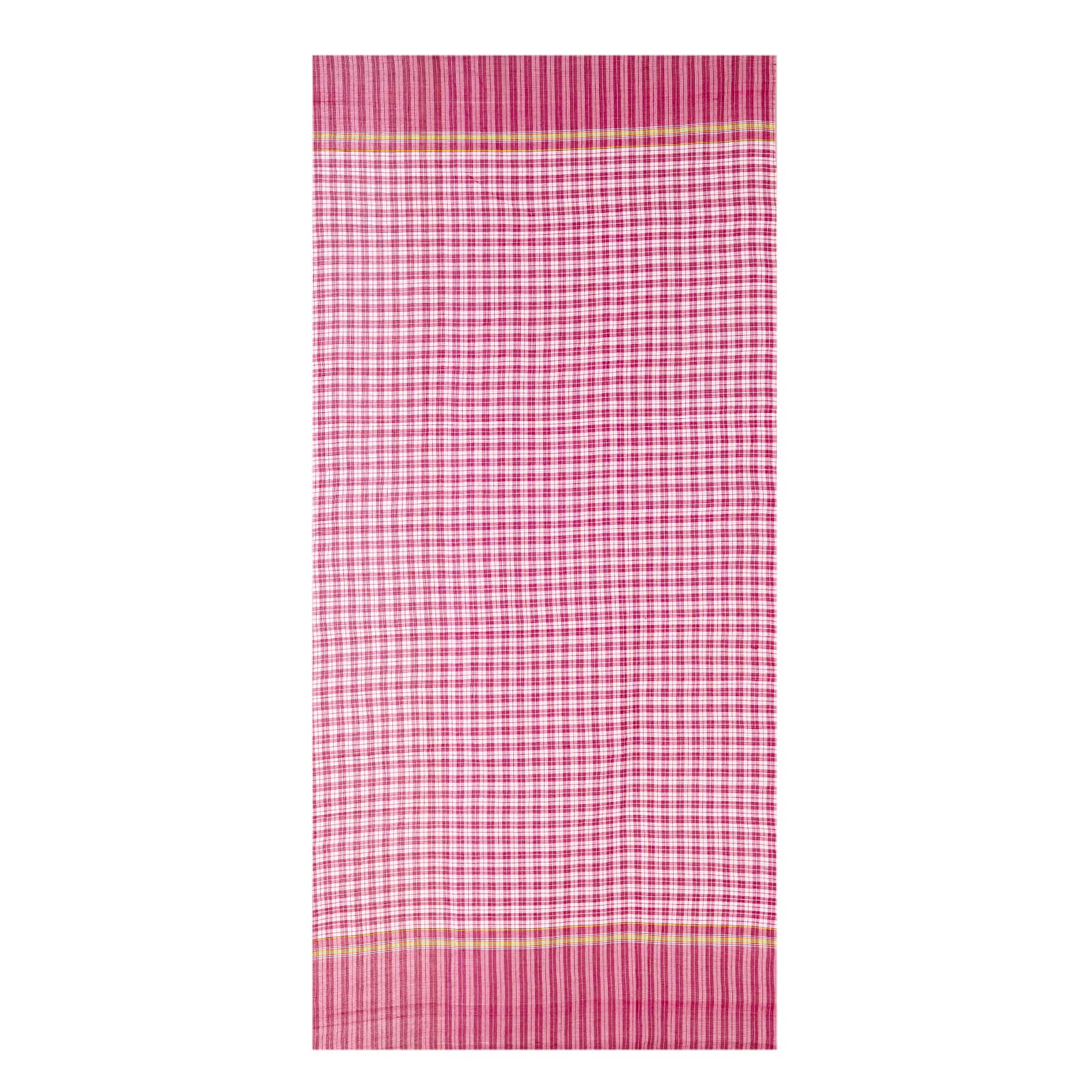 Foulard Krama Cambodgien - 100% Coton Tissé Main - Modèle Unique à Franges - Neuf Avec étiquettes - Unisexe