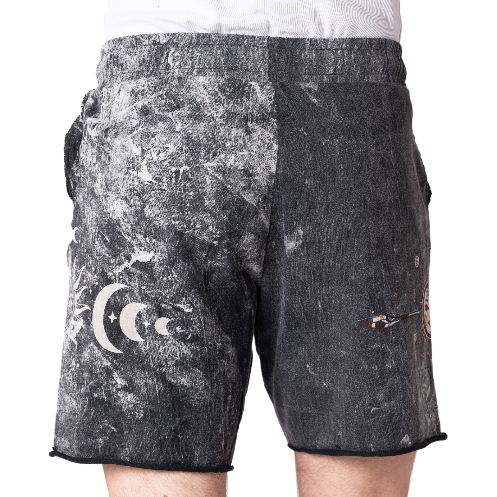 Shorts No Time Mond in grau von hinten