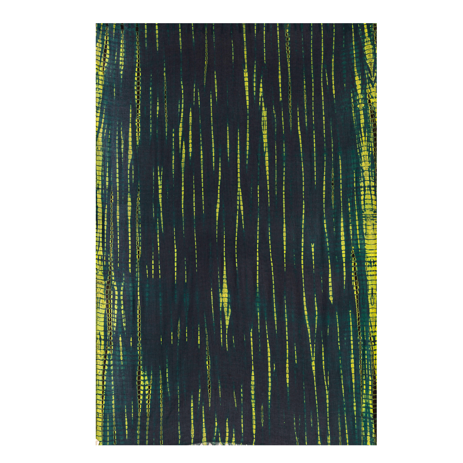 Sarong Sundance TieDye moosgrün gelb ausgebreitet